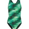 TYR Girls' Surge Maxfit One Piece Swimsuit -Swimming Equipment Shop 8649280323752 green 1a