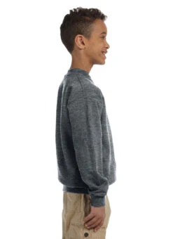 SwimOutlet Youth Heavy Blend Crewneck Sweatshirt 26 SwimOutlet Youth Heavy Blend Crewneck Sweatshirt -Swimming Equipment Shop 8650006593704 darkheathergrey 4a