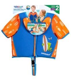 Aqua Leisure Kids' Deluxe Swim Trainer Vest With Collar 28 Aqua Leisure Kids' Deluxe Swim Trainer Vest With Collar -Swimming Equipment Shop 8650054041768 blueorange 7a