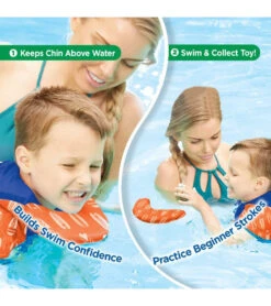 Aqua Leisure Kids' Deluxe Swim Trainer Vest With Collar 29 Aqua Leisure Kids' Deluxe Swim Trainer Vest With Collar -Swimming Equipment Shop 8650054041768 blueorange 8a