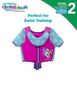 Aqua Leisure Kids' Deluxe Swim Trainer Vest With Collar 38 Aqua Leisure Kids' Deluxe Swim Trainer Vest With Collar -Swimming Equipment Shop 8650054041768 pinkblue 5a