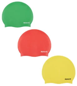 Sporti Silicone Swim Cap Set Of 3 -Swimming Equipment Shop 8650090184872 2t