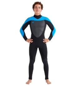 Body Glove Men's Phoenix 3/2mm Back Zip Full Wetsuit -Swimming Equipment Shop 8650170859688 blue 1a