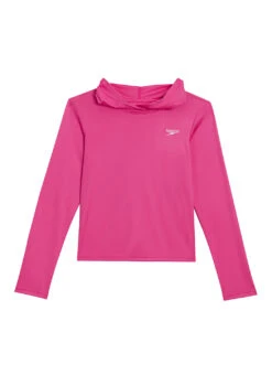 Speedo Girls' Long Sleeve Hooded Swim Tee (Big Kid) 34 Speedo Girls' Long Sleeve Hooded Swim Tee (Big Kid) -Swimming Equipment Shop 8650191798440 roseviolet