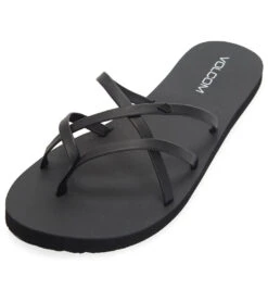 Volcom Women's New School II Sandal 27 Volcom Women's New School II Sandal -Swimming Equipment Shop 8650397647016 blackout
