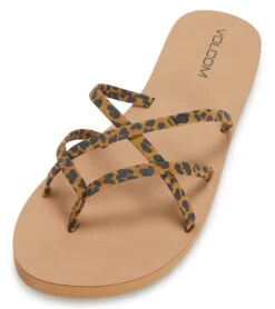 Volcom Women's New School II Sandal 40 Volcom Women's New School II Sandal -Swimming Equipment Shop 8650397647016 cheetah 1a
