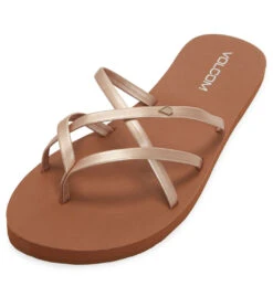 Volcom Women's New School II Sandal 33 Volcom Women's New School II Sandal -Swimming Equipment Shop 8650397647016 rosegold