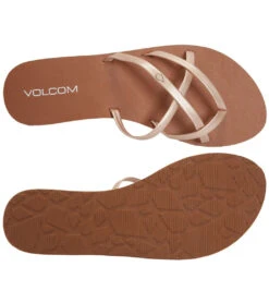 Volcom Women's New School II Sandal 31 Volcom Women's New School II Sandal -Swimming Equipment Shop 8650397647016 rosegold 4a