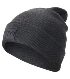 TYR Cuffed Knit Beanie 26 TYR Cuffed Knit Beanie -Swimming Equipment Shop 8650458103976 darkgrey 1a