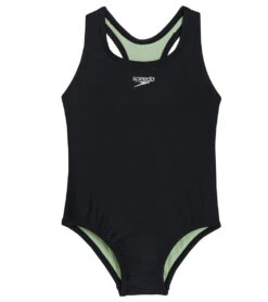 Speedo Girls' Solid Racerback One Piece Swimsuit (Little Kid, Big Kid) 24 Speedo Girls' Solid Racerback One Piece Swimsuit (Little Kid, Big Kid) -Swimming Equipment Shop 8650510991528 anthracite