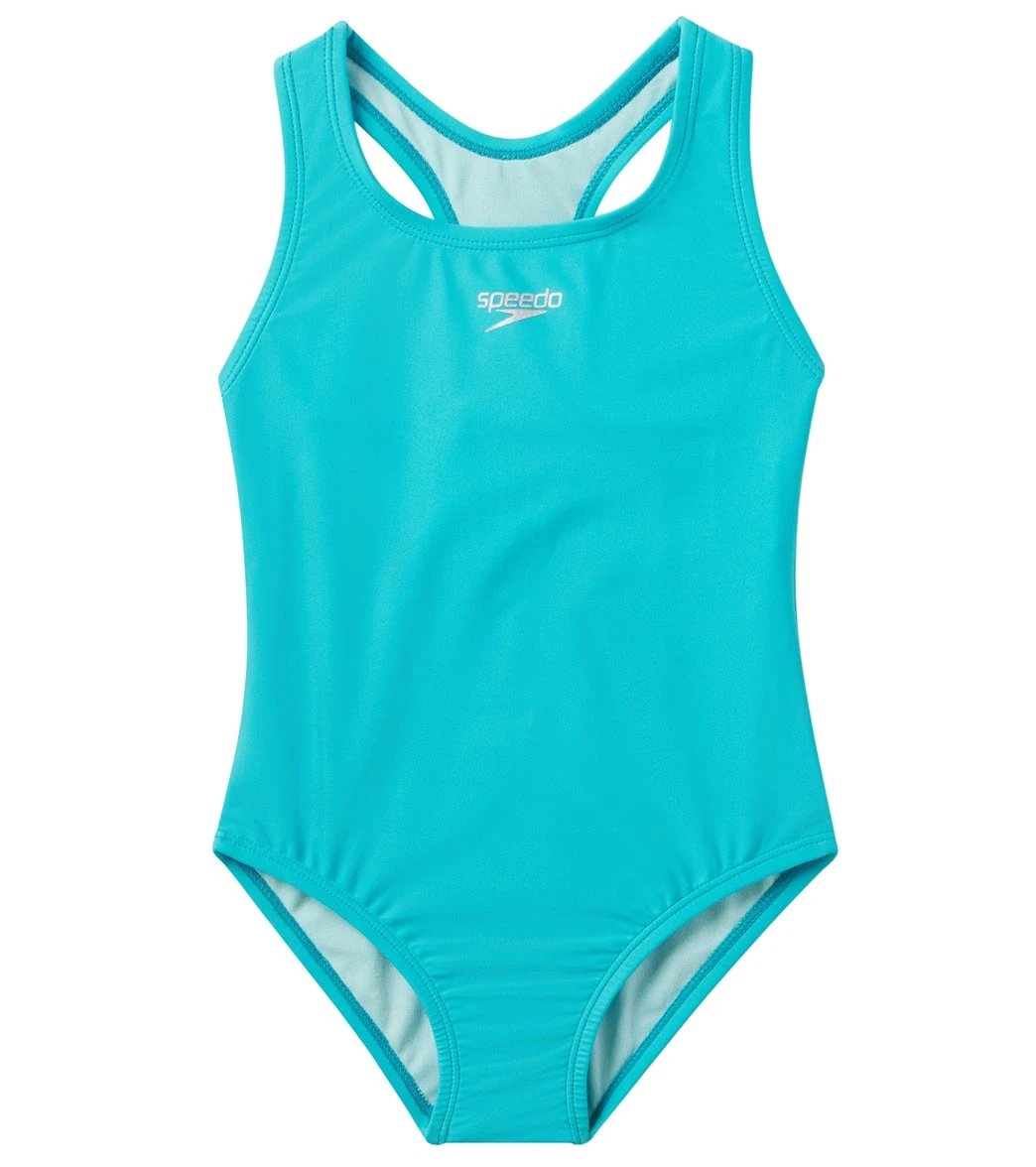 Speedo Girls' Solid Racerback One Piece Swimsuit (Little Kid, Big Kid) 9 Speedo Girls' Solid Racerback One Piece Swimsuit (Little Kid, Big Kid) - Image 7