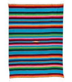 Native Yoga Large Mexican Serape Blanket 25 Native Yoga Large Mexican Serape Blanket -Swimming Equipment Shop 8650611097768 turquoise