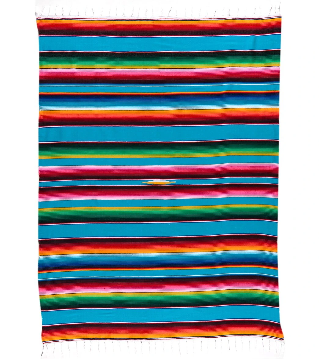 Native Yoga Large Mexican Serape Blanket 6 Native Yoga Large Mexican Serape Blanket - Image 4