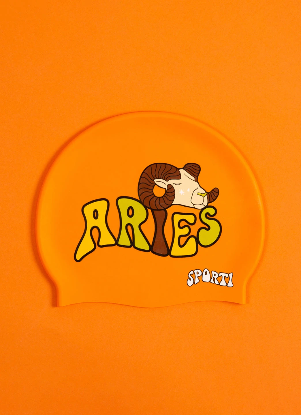 Sporti Groovy Zodiac Aries Silicone Swim Cap 3 Sporti Groovy Zodiac Aries Silicone Swim Cap