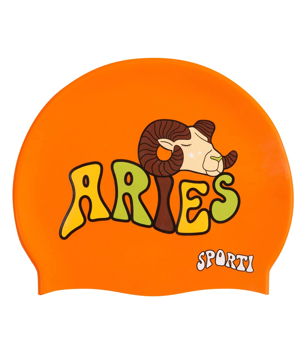 Sporti Groovy Zodiac Aries Silicone Swim Cap 4 Sporti Groovy Zodiac Aries Silicone Swim Cap - Image 2
