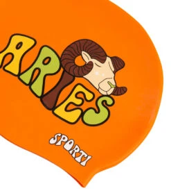 Sporti Groovy Zodiac Aries Silicone Swim Cap 10 Sporti Groovy Zodiac Aries Silicone Swim Cap -Swimming Equipment Shop 8650678632616 aries 3a