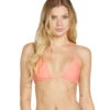 Volcom Women's Simply Seamless Triangle Bikini Top 2 Volcom Women's Simply Seamless Triangle Bikini Top -Swimming Equipment Shop 8650751836328 reefpink 1a