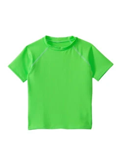 Dolfin Unisex Kids' Rashguard (Toddler, Little Kid) -Swimming Equipment Shop 8650752426152 lime 1a