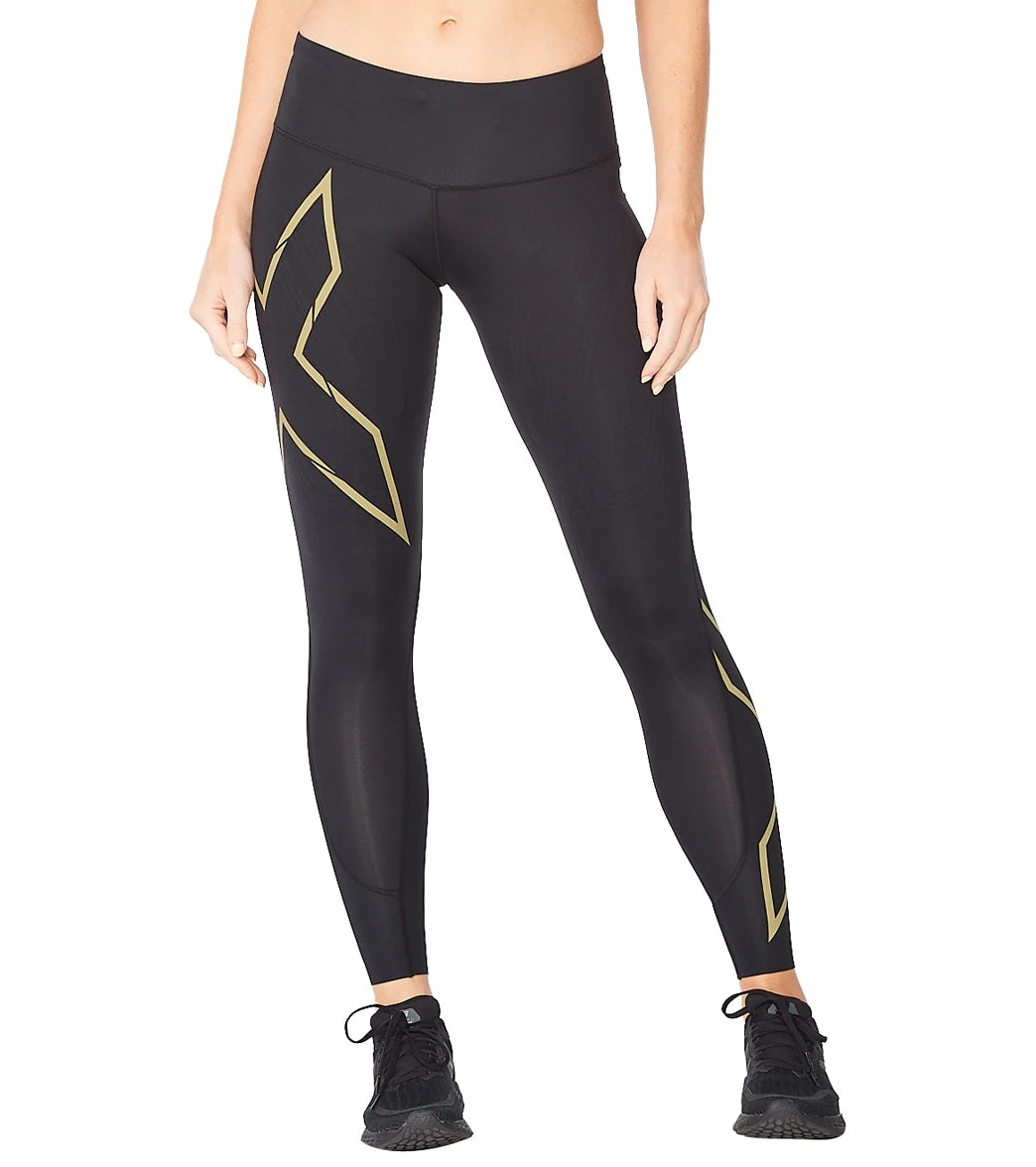 2XU Women's Light Speed Mid-Rise Compression Tight 3 2XU Women's Light Speed Mid-Rise Compression Tight