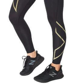 2XU Women's Light Speed Mid-Rise Compression Tight 27 2XU Women's Light Speed Mid-Rise Compression Tight -Swimming Equipment Shop 8650760716456 blackgoldreflective 6a