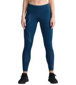 2XU Women's Light Speed Mid-Rise Compression Tight 33 2XU Women's Light Speed Mid-Rise Compression Tight -Swimming Equipment Shop 8650760716456 moonlightmoonlightreflective 1a