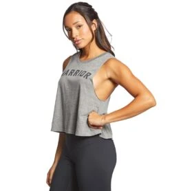 Spiritual Gangster Warrior Crop Tank 22 Spiritual Gangster Warrior Crop Tank -Swimming Equipment Shop 8650789552296 heathergrey 2a