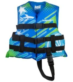 Aqua Leisure Kids' USCGA 3 Buckle Personal Flotation Device (30-50 Lbs.) 31 Aqua Leisure Kids' USCGA 3 Buckle Personal Flotation Device (30-50 Lbs.) -Swimming Equipment Shop 8650929766568 blue 2a