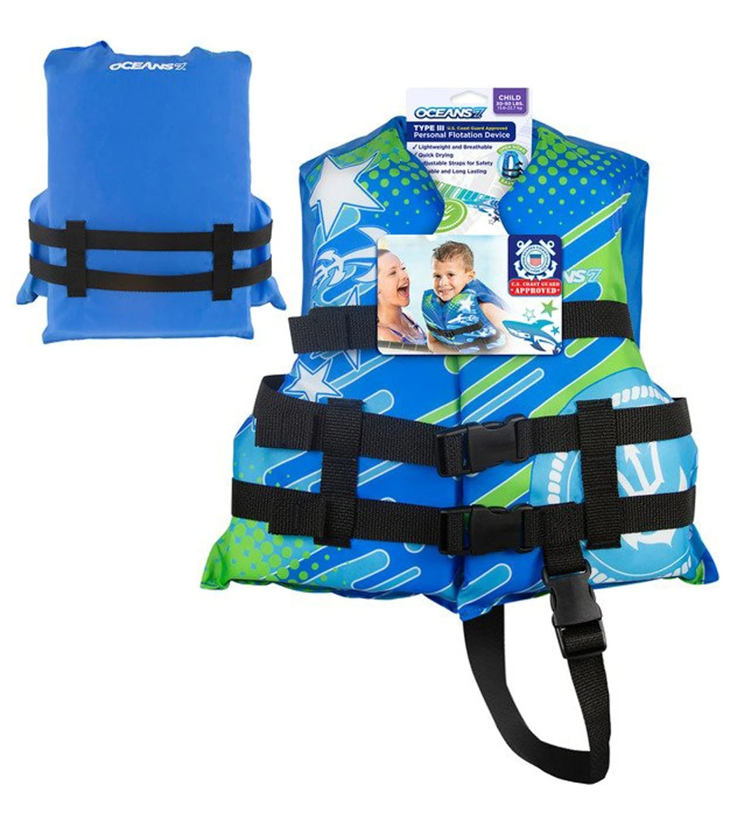 Aqua Leisure Kids' USCGA 3 Buckle Personal Flotation Device (30-50 Lbs.) 16 Aqua Leisure Kids' USCGA 3 Buckle Personal Flotation Device (30-50 Lbs.) - Image 14