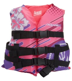 Aqua Leisure Kids' USCGA 3 Buckle Personal Flotation Device (30-50 Lbs.) 29 Aqua Leisure Kids' USCGA 3 Buckle Personal Flotation Device (30-50 Lbs.) -Swimming Equipment Shop 8650929766568 pink