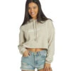 SwimOutlet Limited Edition Women’s Hoodie Crop Top -Swimming Equipment Shop 8650941694120 heatherdust 1a