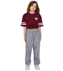 Volcom Girls' Sunday Strut Pants (Big Kid) -Swimming Equipment Shop 8651012145320 blackstripe 4a