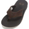 Reef Men's Leather Fanning Flip Flop 1 Reef Men's Leather Fanning Flip Flop -Swimming Equipment Shop 8651017355432 darkbrown 1a