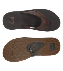 Reef Men's Leather Fanning Flip Flop 13 Reef Men's Leather Fanning Flip Flop -Swimming Equipment Shop 8651017355432 darkbrown 4a