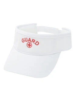 KEMP Lifeguard Visor -Swimming Equipment Shop 8651117822120 whiteredguard 1a