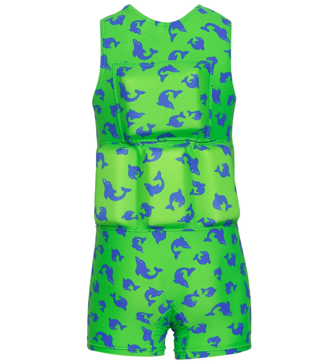My Pool Pal Boy's Bright Green And Blue Dolfin Floatation Swimsuit 4 My Pool Pal Boy's Bright Green And Blue Dolfin Floatation Swimsuit - Image 2