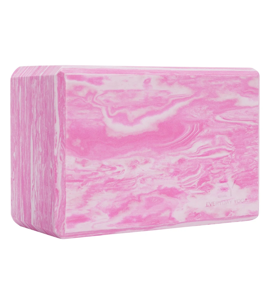 Everyday Yoga 4 Inch Marbled Foam Yoga Block 4 Everyday Yoga 4 Inch Marbled Foam Yoga Block - Image 2