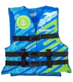Aqua Leisure Kids' USCGA 3 Buckle Personal Flotation Device (50-90 Lbs.) -Swimming Equipment Shop 8651298439336 blue 2a