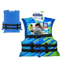 Aqua Leisure Kids' USCGA 3 Buckle Personal Flotation Device (50-90 Lbs.) -Swimming Equipment Shop 8651298439336 blue 5a