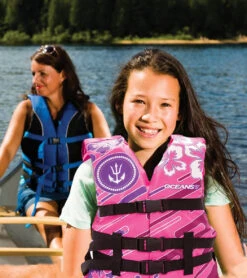 Aqua Leisure Kids' USCGA 3 Buckle Personal Flotation Device (50-90 Lbs.) -Swimming Equipment Shop 8651298439336 pink