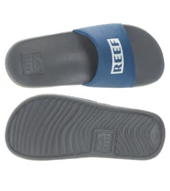 Reef Kids' One Slide Sandals (Little Kid, Big Kid) 12 Reef Kids' One Slide Sandals (Little Kid, Big Kid) -Swimming Equipment Shop 8651341562024 greyblue078 4a