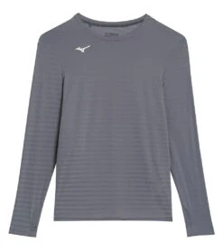 Mizuno Men's Athletic Eco Long Sleeve Top -Swimming Equipment Shop 8651432329384 darkgrey 1a