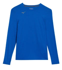 Mizuno Men's Athletic Eco Long Sleeve Top -Swimming Equipment Shop 8651432329384 royal