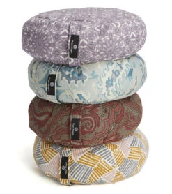 Hugger Mugger Zafu Printed Yoga Meditation Cushion -Swimming Equipment Shop 8651445862568 crystalgarden 1a