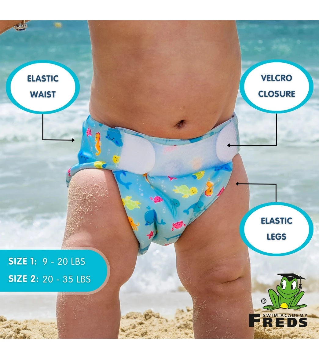 FREDS SWIM ACADEMY Boys' Reusable Swim Diaper 5 FREDS SWIM ACADEMY Boys' Reusable Swim Diaper - Image 3
