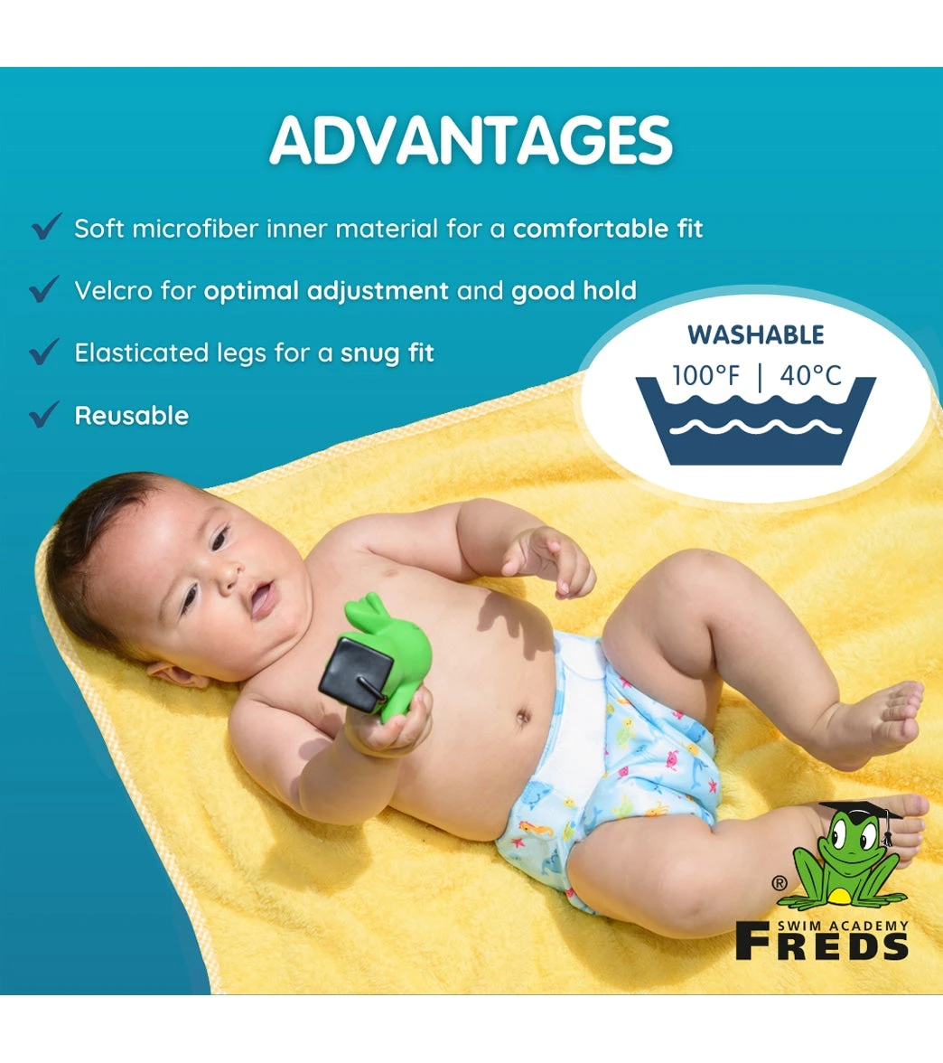 FREDS SWIM ACADEMY Boys' Reusable Swim Diaper 6 FREDS SWIM ACADEMY Boys' Reusable Swim Diaper - Image 4