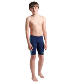 Arena Boys' Ondulation Jammer Swimsuit (Little Kid, Big Kid) -Swimming Equipment Shop 8651553636520 navymultinavy 3a