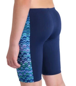 Arena Boys' Ondulation Jammer Swimsuit (Little Kid, Big Kid) -Swimming Equipment Shop 8651553636520 navymultinavy 4a