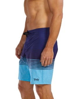 TYR Active Men's Talon Mobius Boardshorts -Swimming Equipment Shop 8651559960744 blueblack 4a