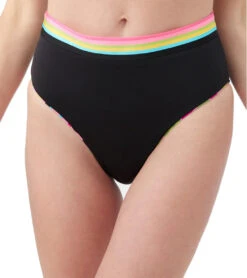 Trina Turk Women's Tiki Reversible High Waist Bikini Bottom -Swimming Equipment Shop 8651602395304 multi 5a