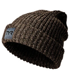 TYR Cuffed Ribbed Beanie -Swimming Equipment Shop 8651665670312 brown 1a